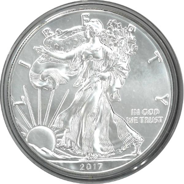 Picture of RDB Holdings & Consulting CTBL-036750 2017 Walking Liberty American Eagle One Dollar 1 oz Fine Silver Coin - Uncirculated