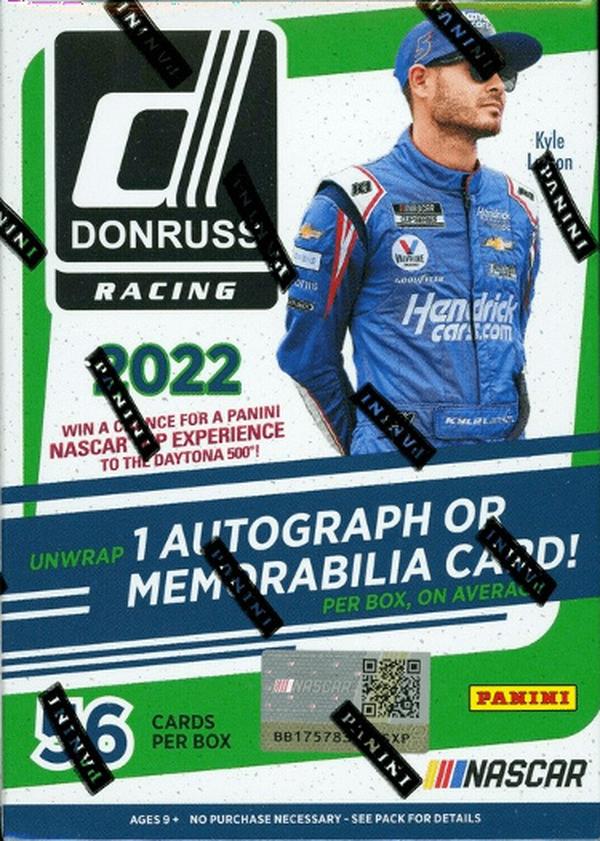 CTBL-036795 2022 Panini Donruss Racing NASCAR Blaster Box 1 Autograph-Memorabilia Card, Lime Green Parallels - Pack of 7 - 8 Cards per Pack -  RDB Holdings & Consulting, CTBL_036795