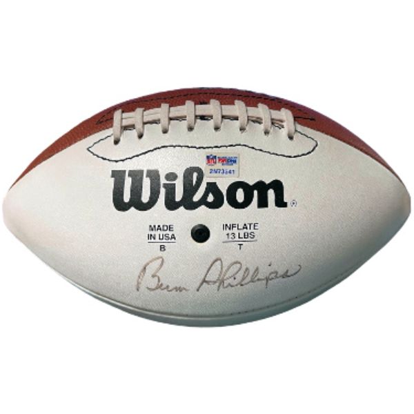 Picture of RDB Holdings CTBL-037095 Bum Phillips Signed Wilson NFL WP Football