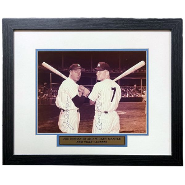 Mickey Mantle and Joe DiMaggio Signed Photograph