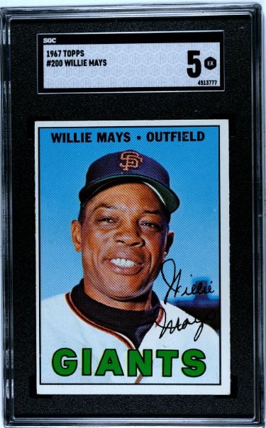 CTBL-036878 Willie Mays 1967 Topps Card - No.200 SGC Graded 5 EX San Francisco Giants -  RDB Holdings, CTBL_036878