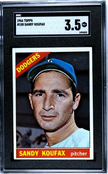 1966 Topps Sandy Koufax Baseball Card