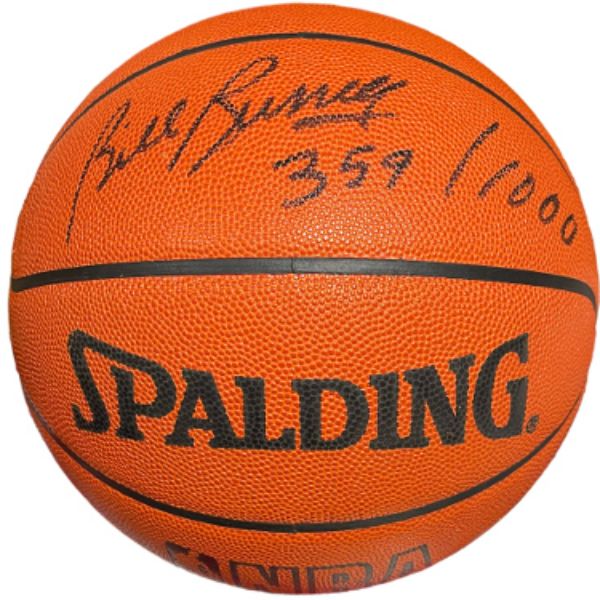 Picture of RDB Holdings CTBL-037015 Bill Russell Signed Spalding Official NBA Leather Basketball
