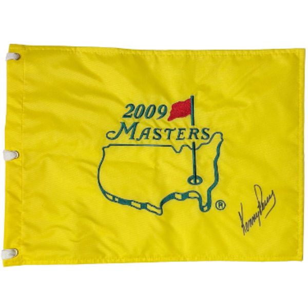 CTBL-037019 Kenny Perry Signed 2009 Masters Embroidered PGA Tour Pin Flag