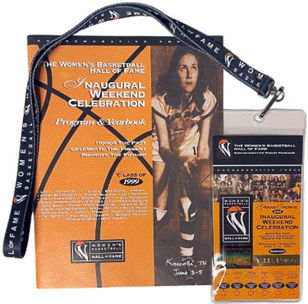 Picture of Athlon CTBL-037166 NBA 1999 The Womens Basketball Hall of Fame Inaugural Commemorative VIP Pass Program Lanyard Holder Pin Ticket