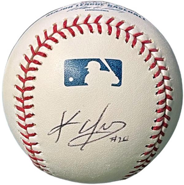 Picture of Athlon CTBL-037174 No.20 Kevin Youkilis Signed Rawlings Official Major League Baseball - COA Red Sox-3X AS-2X WS Champ