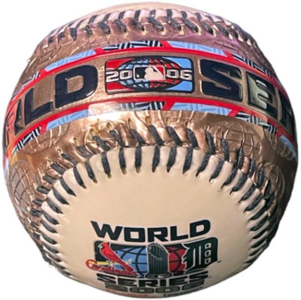 Picture of Athlon CTBL-037215 MLB 2006 World Series Logo Rawlings Baseball with St. Louis Cardinals & Detroit Tigers