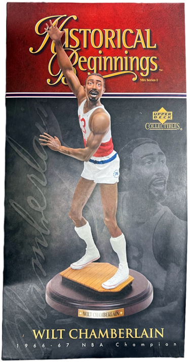 Picture of Athlon CTBL-037224 10.5 in. NBA Wilt Chamberlain 1966-1967 Champion Historical Beginnings Upper Deck Basketball Statue Figurine - Mint