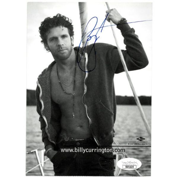 CTBL-031664 Billy Currington Signed 2005 Mercury Record 5 x 7 in. Promo Photo - JSA No.SS51635