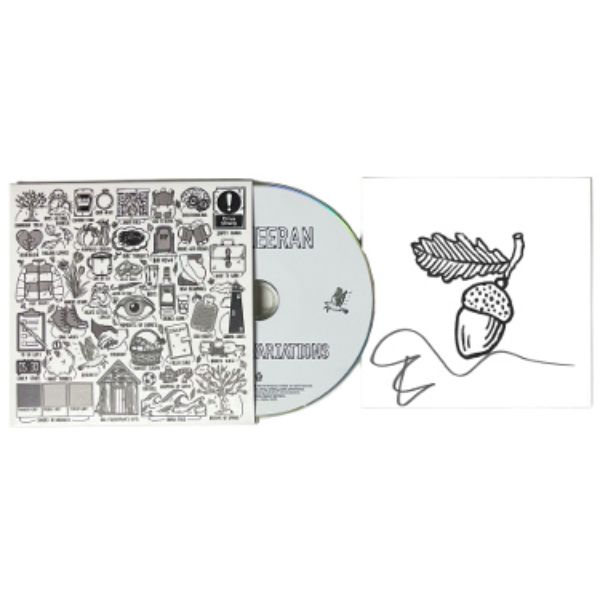 CTBL-037499 Ed Sheeran Signed 2023 Autumn Variations Art Card, Booklet & CD Minor Corner Bends