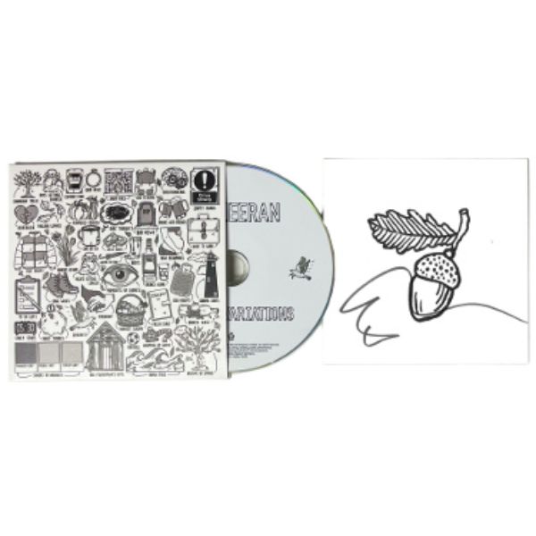CTBL-037500 Ed Sheeran Signed 2023 Autumn Variations Art Card, Booklet & CD Corner Bend