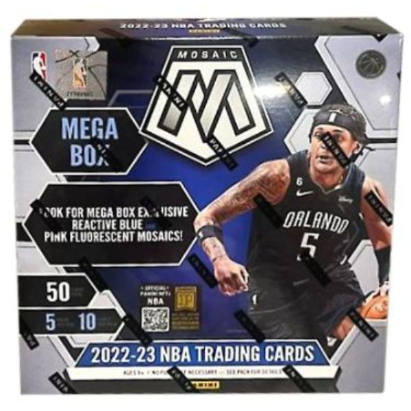 CTBL-037551 2022-2023 Panini Mosaic NBA Basketball Mega Box - Pack of 5 - 10 Card per Pack -  RDB Holdings & Consulting, CTBL_037551