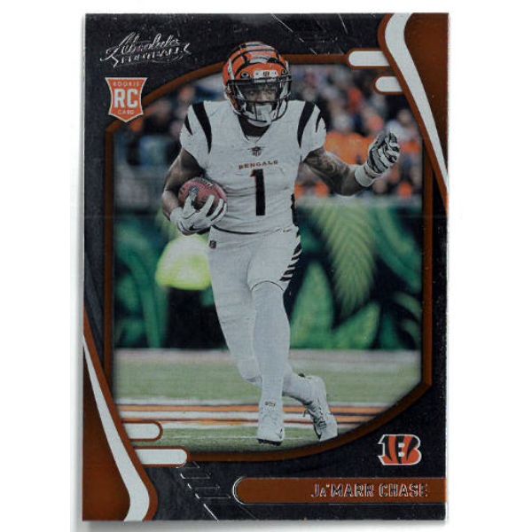 CTBL-037587 Ja Marr Chase 2021 Panini Absolute Rookie Card - No.105 Cincinnati Bengals