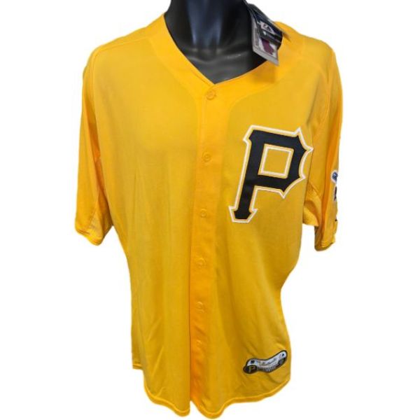 CTBL-037471 Pittsburgh Pirates Majestic MLB Yellow Cool Base Authentic Collection Mens Jersey - Large -  RDB Holdings & Consulting, CTBL_037471