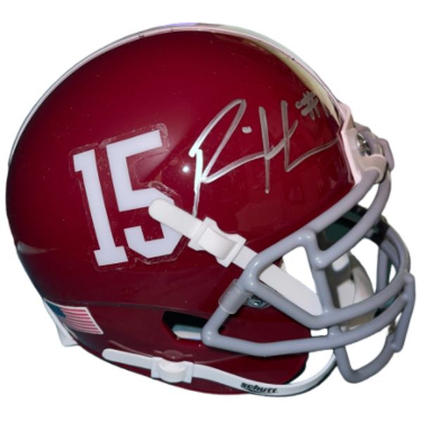 CTBL-037496 Ronnie Harrison Signed Alabama Crimson Tide Schutt No.15 Authentic Mini Helmet
