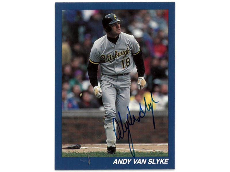 Picture of Athlon CTBL-037841 Major League Baseball Pittsburgh Pirates Andy Van Slyke Signed Custom On Autographed Card - COA