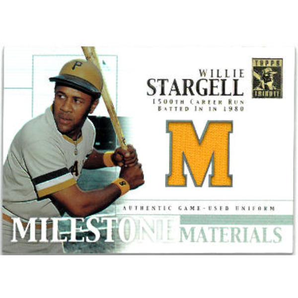 CTBL-037962 Bill Mazeroski 2002 Topps Tribute Milestone Materials Relic Card with No.MIM-WS - Pittsburgh Pirates