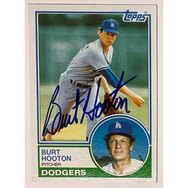 CTBL-037973 Burt Hooton Signed 1983 Topps on Card with Auto No.775 - COA - Los Angeles Dodgers