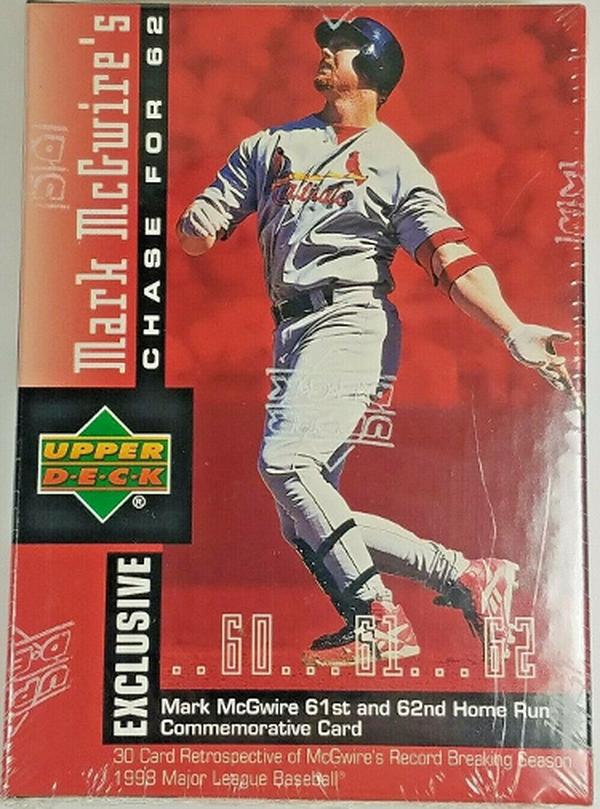 CTBL-038012 1998 Upper Deck Mark Mcgwires Chase for 62 Commemorative 30 Card Set