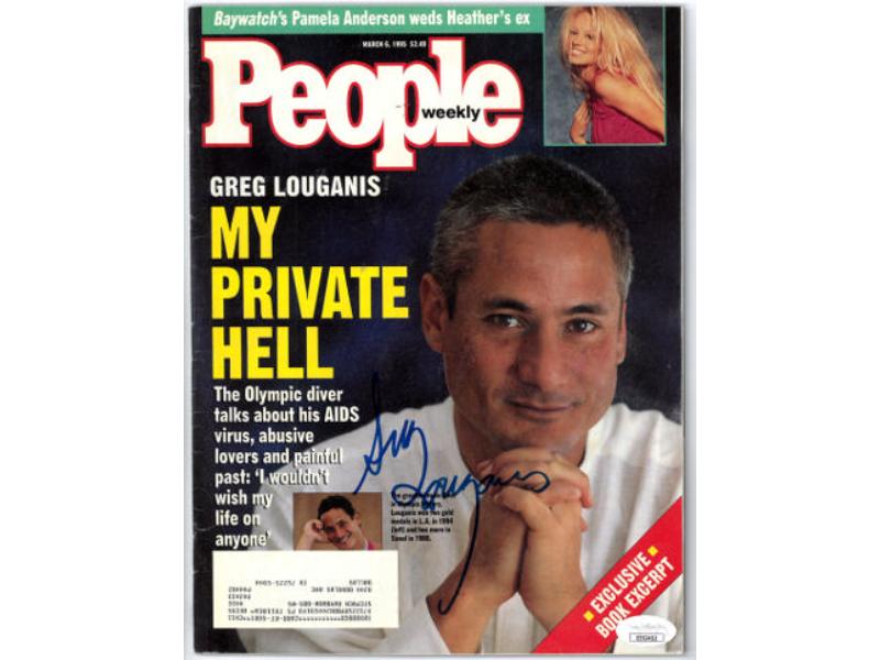 Picture of Athlon CTBL-038000 Greg Louganis Signed People Weekly Full Magazine - JSA No.EE63453 - Olympic Gold Medalist
