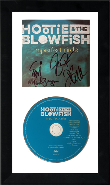 Picture of Athlon CTBL-F38042 Hootie & The Blowfish Signed 2003 Imperfect Circle Booklet Cover with CD & Case 6.5 x 12 in. Custom Framing - Darius Rucker