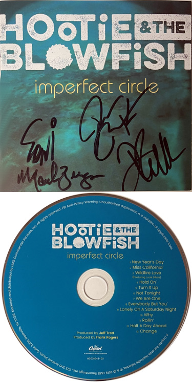 Picture of Athlon CTBL-038042 Hootie & The Blowfish Signed 2003 Imperfect Circle Booklet Cover with CD & Case Darius Rucker