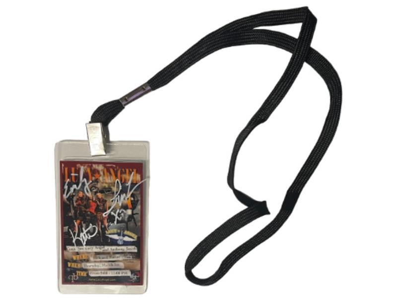 CTBL-038532 Lucy Angel Signed 3.5 x 2.5 in. Concert Pass Photo - 3 Sigs - Emily & Lindsey with Lanyard COA -  RDB Holdings & Consulting, CTBL_038532