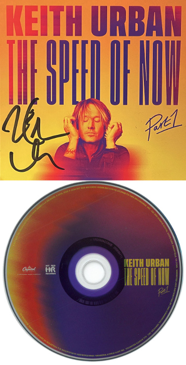 CTBL-038236 Keith Urban Signed 2020 The Speed of Now Part 1 Album Cover with CD & Case