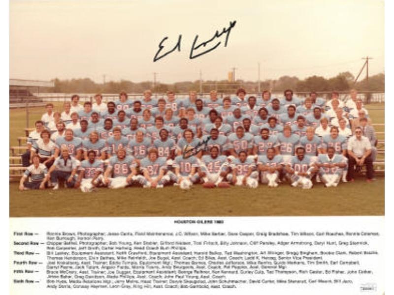 CTBL-038283 Earl Campbell Signed 1980 Houston Oilers NFL Team 16 x 20 in. Photo - JSA Witnessed No.WB118921 -  RDB Holdings & Consulting, CTBL_038283