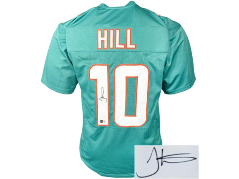 CTBLa038241 Tyreek Hill Signed Miami Teal Custom Stitched Pro Style Football Jersey - Beckett Witnessed - Extra Large -  RDB Holdings & Consulting