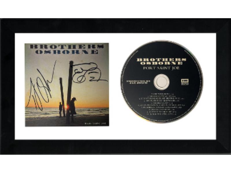 CTBL-Ff38043 Brothers Osborne Signed 2018 Port Saint Joe Booklet Cover with CD 6.5 x 12 in. Custom Framing - 2 Sig -  RDB Holdings & Consulting, CTBL_Ff38043