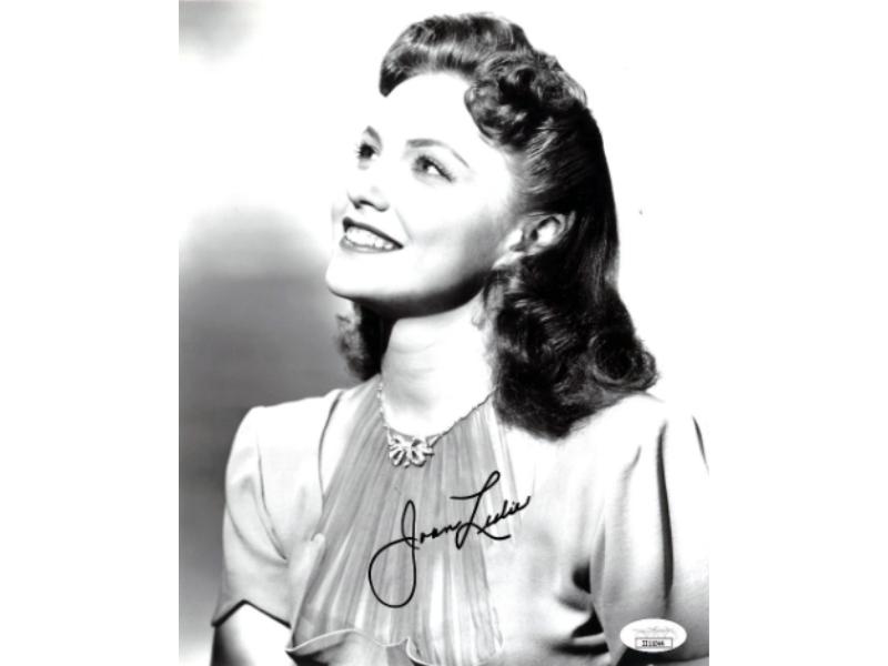 CTBL-027381 Joan Leslie Signed Vintage B&W 8 x 10 in. Photo - JSA No.II11044