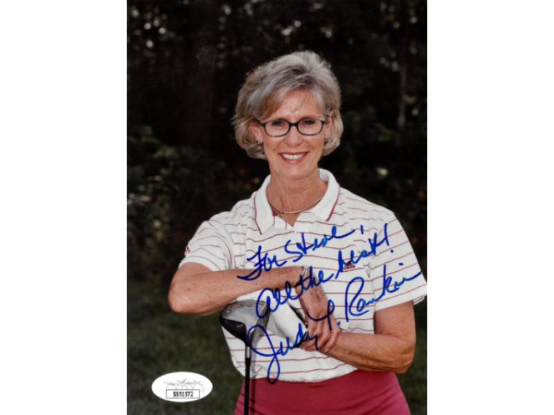 CTBL-031607 Judy Rankin Signed 5 x 7 in. Photo for Steve All The Best - JSA No.SS51572 - Lpga Golfer & Analyst