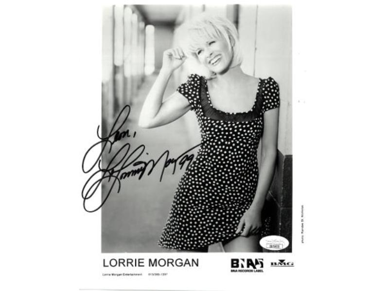 CTBL-031662 Lorrie Morgan Signed Promo Bna Records to Leon 1999 B&W 8 x 10 in. Photo - JSA No.SS51633