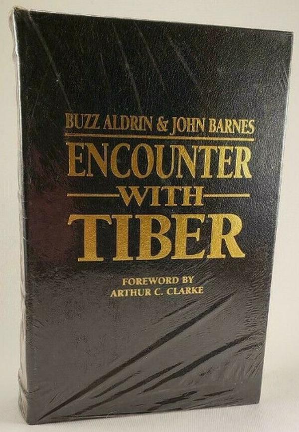 CTBL-038634 Buzz Aldrin Signed Encounter with Tiber Flat Signed Press Leather Book - No.643 1500 Apollo 11