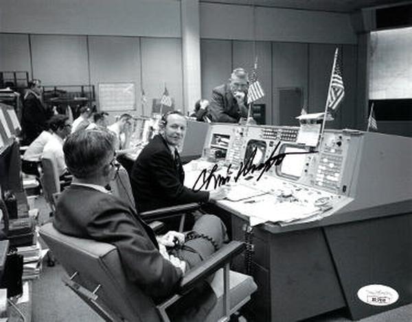 CTBL-031009 8 x 10 in. Chris Christopher Kraft Signed Gemini 6 Flight Director Photo - JSA No.SS17690 Apollo 13 & Mercury