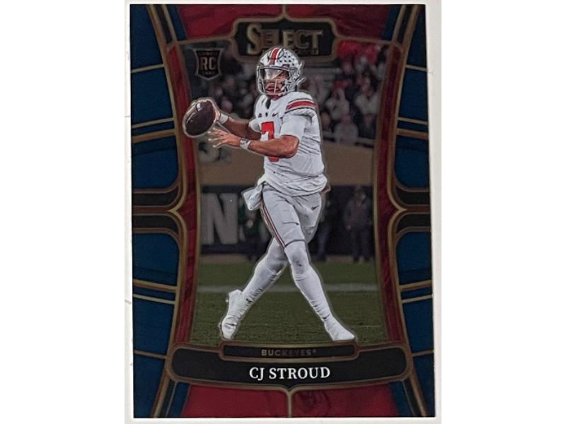 CTBL-038804 C.J. Stroud 2023 Panini Select Draft Picks Rookie Card No.2 - Ohio State & Texans