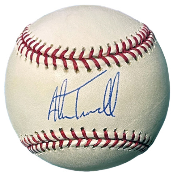 CTBL-039066 Alan Trammell Signed Official Rawlings Major League Baseball - COA - Detroit Tigers & HOF