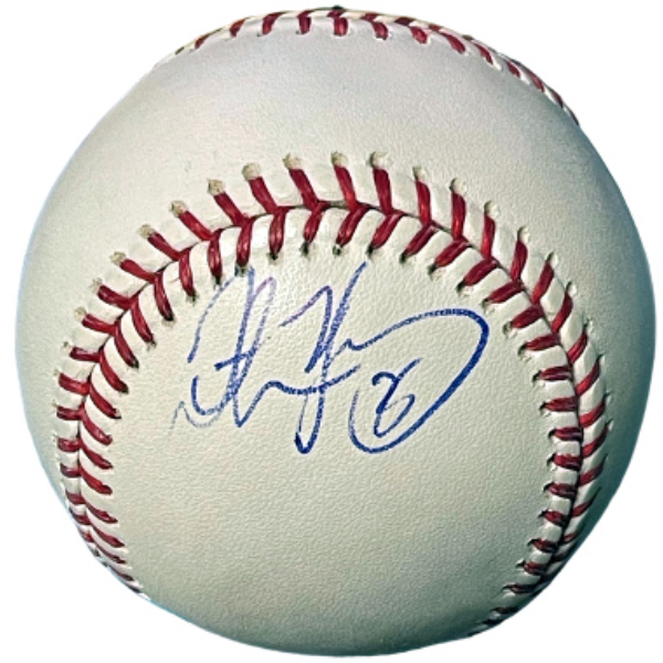 CTBL-039074 Dmitri Young Signed Official Rawlings Major League Baseball - COA - Cardinals, Tigers & Nationals