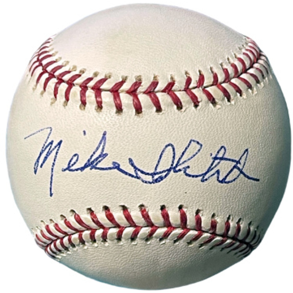 CTBL-039102 Mike Ilitch Signed Official Rawlings Major League Baseball-Beckett Review - Tigers-Red Wings Owner & Little Caesars