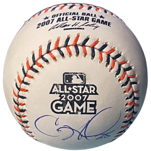 CTBL-039128 Cole Hamels Signed Official Rawlings 2007 All Star Game Logo Baseball No.35-Beckett Review - Philadelphia Phillies