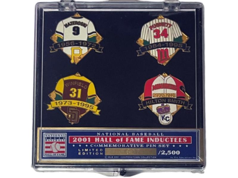 Picture of RDB Holdings & Consulting CTBL-038825 2001 National Baseball Hall Of Fame Inductees Limited Edition 4 Pin Set-2500