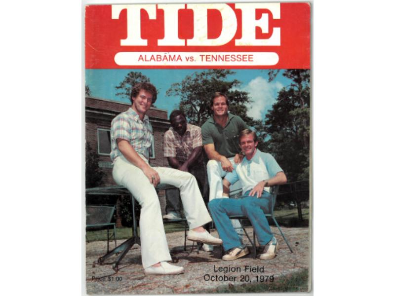 CTBL-038904 Alabama Crimson Tide VS Tennessee Volunteers College Football Game Program-October 20, 1979 At Legion Field