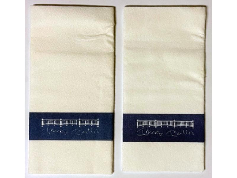 Picture of RDB Holdings & Consulting CTBL-038836 4.25 x 9 in. Mickey Mantles Restaurant & Sports Bar Dinner Napkins - Pair-2