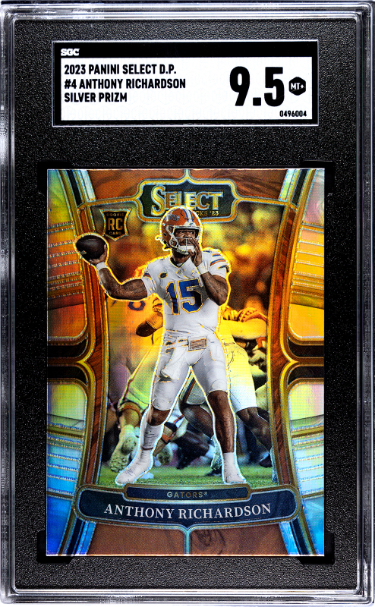 CTBL-039238 Anthony Richardson 2023 Panini Select Draft Picks Silver Prizm Rookie Card No.4-SGC Graded 9.5 Mint Plus - Florida & Colts