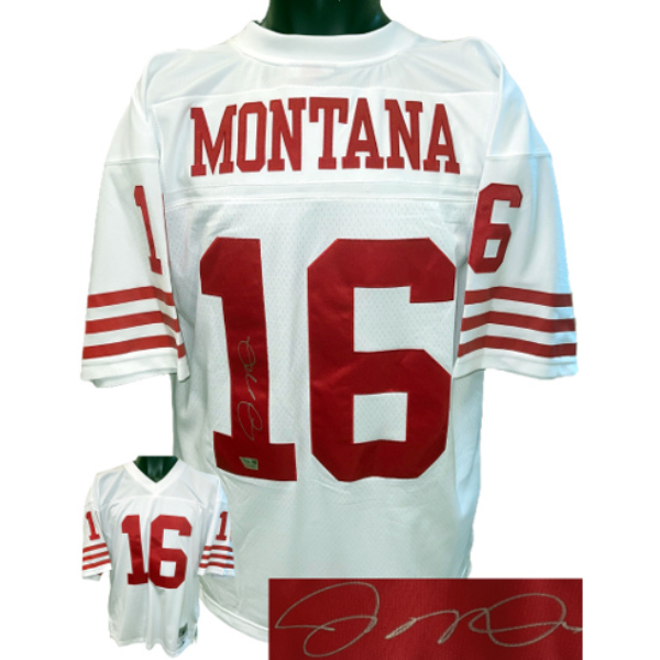 CTBL-039283 Joe Montana Signed San Francisco 49ers Authentic Mitchell & Ness NFL Legacy Jersey - Fanatics