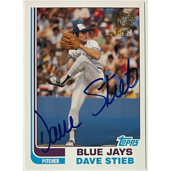 CTBL-039027 Dave Stieb Signed 2004 Topps All Time Fan Favorites On Card Auto No.FFA-DST - Toronto Blue Jays