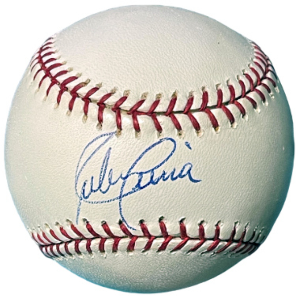 CTBL-039061 Ruben Sierra Signed Official Rawlings Major League Baseball - COA - Rangers & As