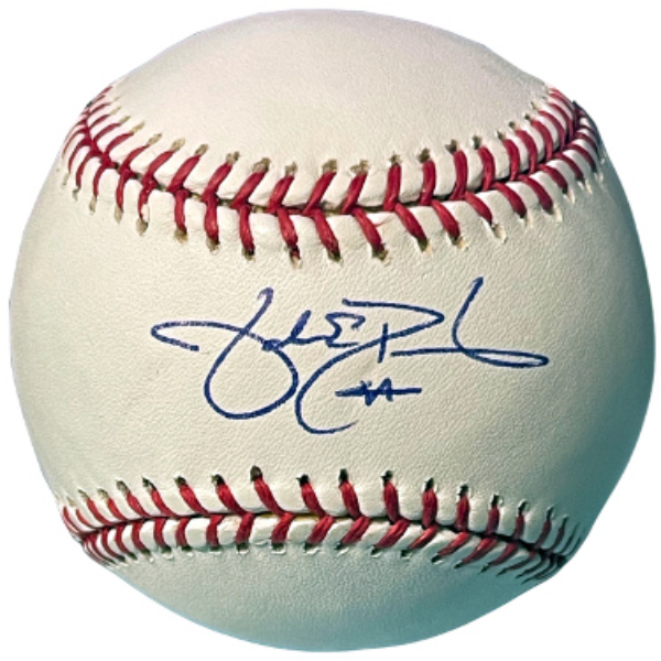 CTBL-039145 Jake Peavy Signed Official Rawlings Major League Baseball No.44 - COA - White Sox, Red Sox & Padres-NL CY-2 X WSC-3X AS
