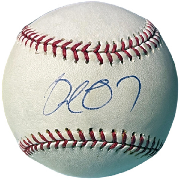 CTBL-039089 Delmon Young Signed Official Rawlings Major League Baseball - COA - Tampa Bay Devil Rays